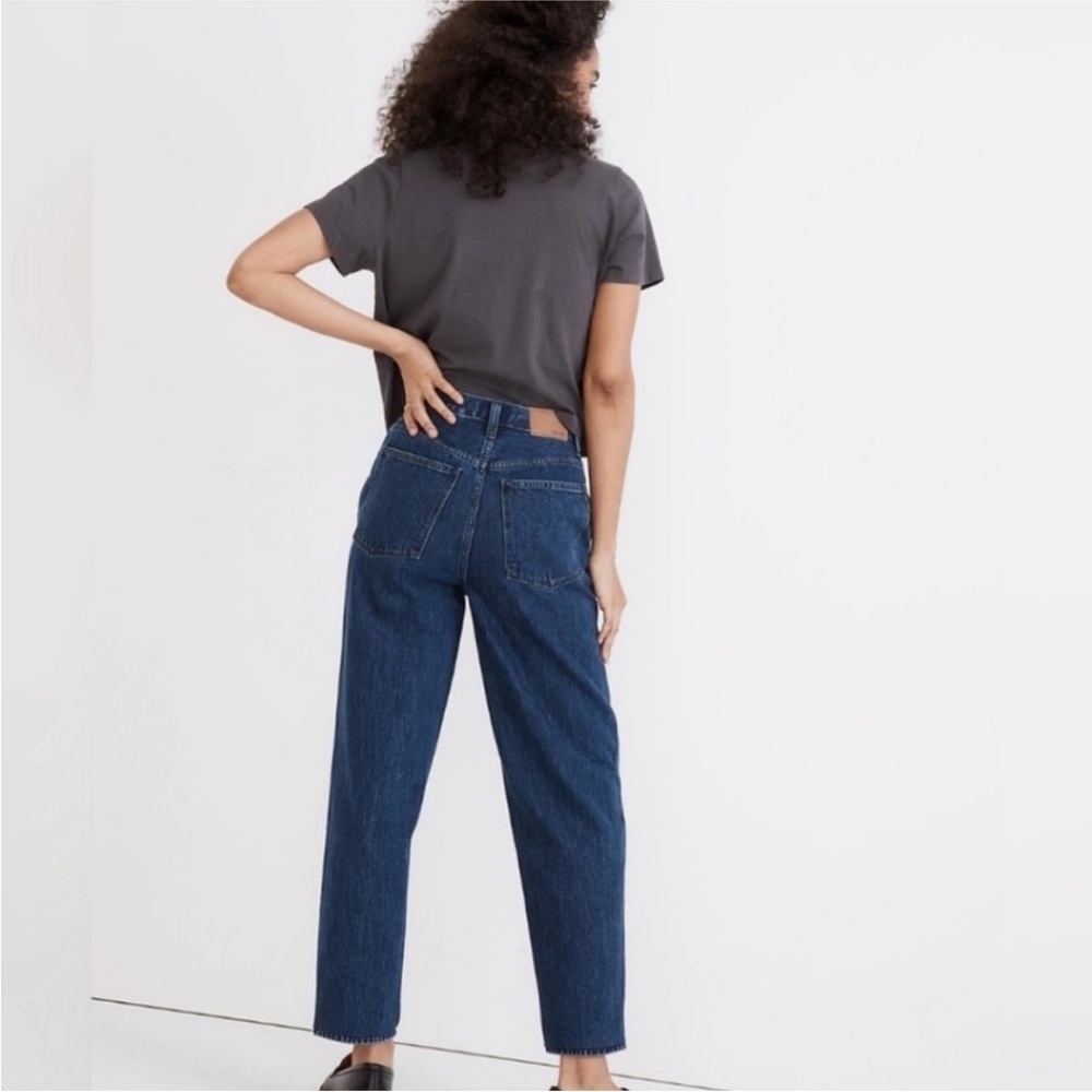 Madewell Balloon Jeans in Sandford Wash Sz 33 - Picture 2 of 8